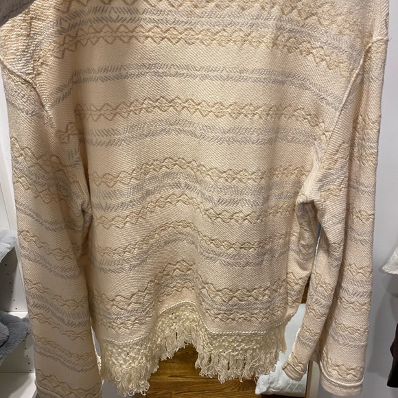 Free people fringe v-neck sweatshirt - Picture 3 of 3